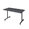 Kobe Rectangle Training Table, 42" W, 29" H, Laminate Top, Gray MKTRCC4224GY - alternate 1